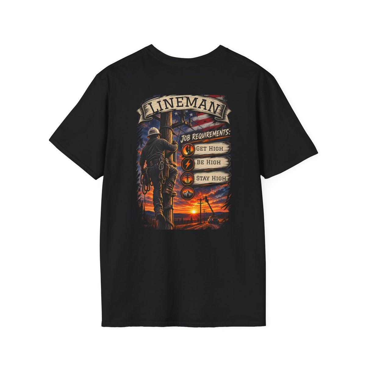 Lineman T-Shirt "Job Requirements"