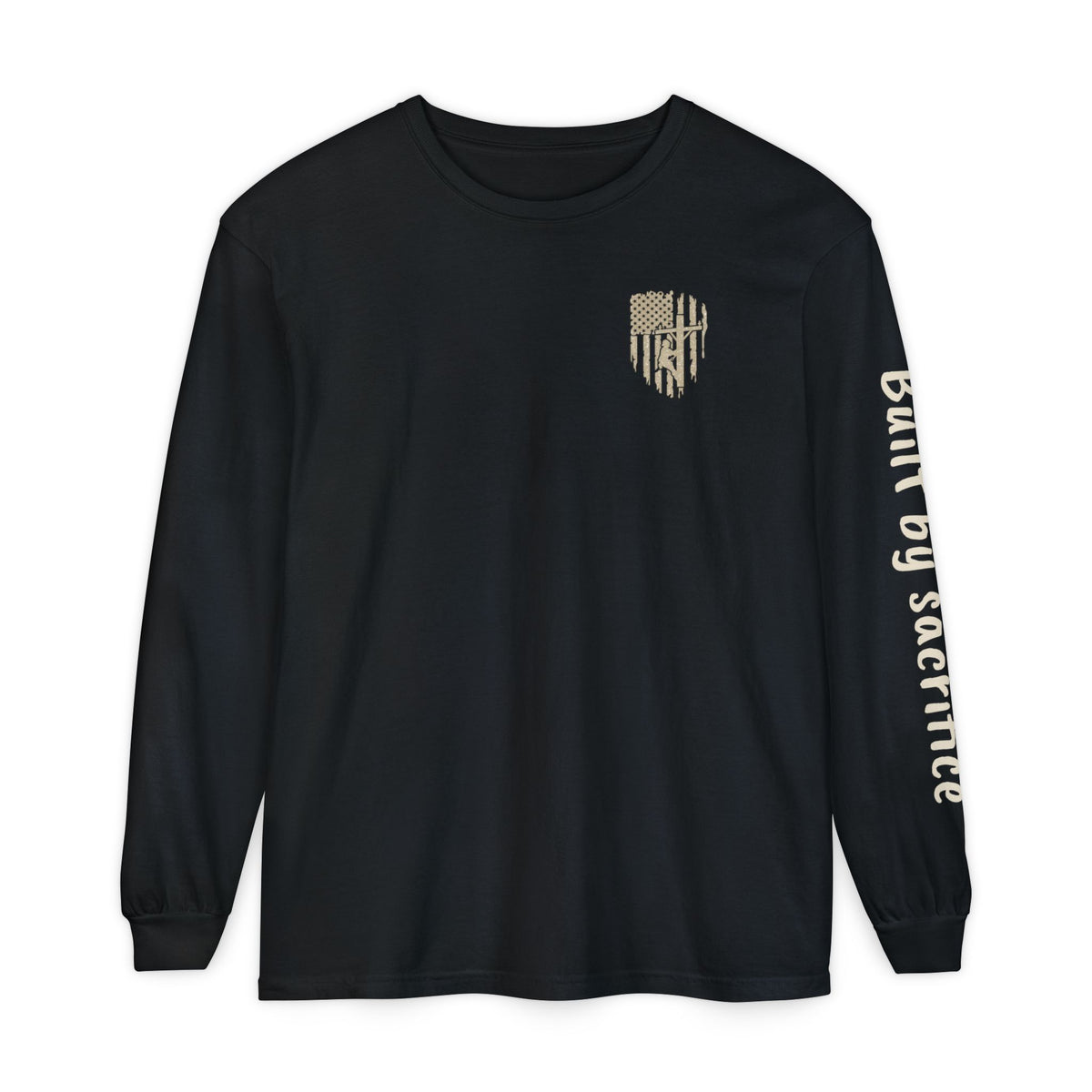 Lineman Long Sleeve T‑Shirt — "Because All Other Jobs Are Beneath Us" Graphic