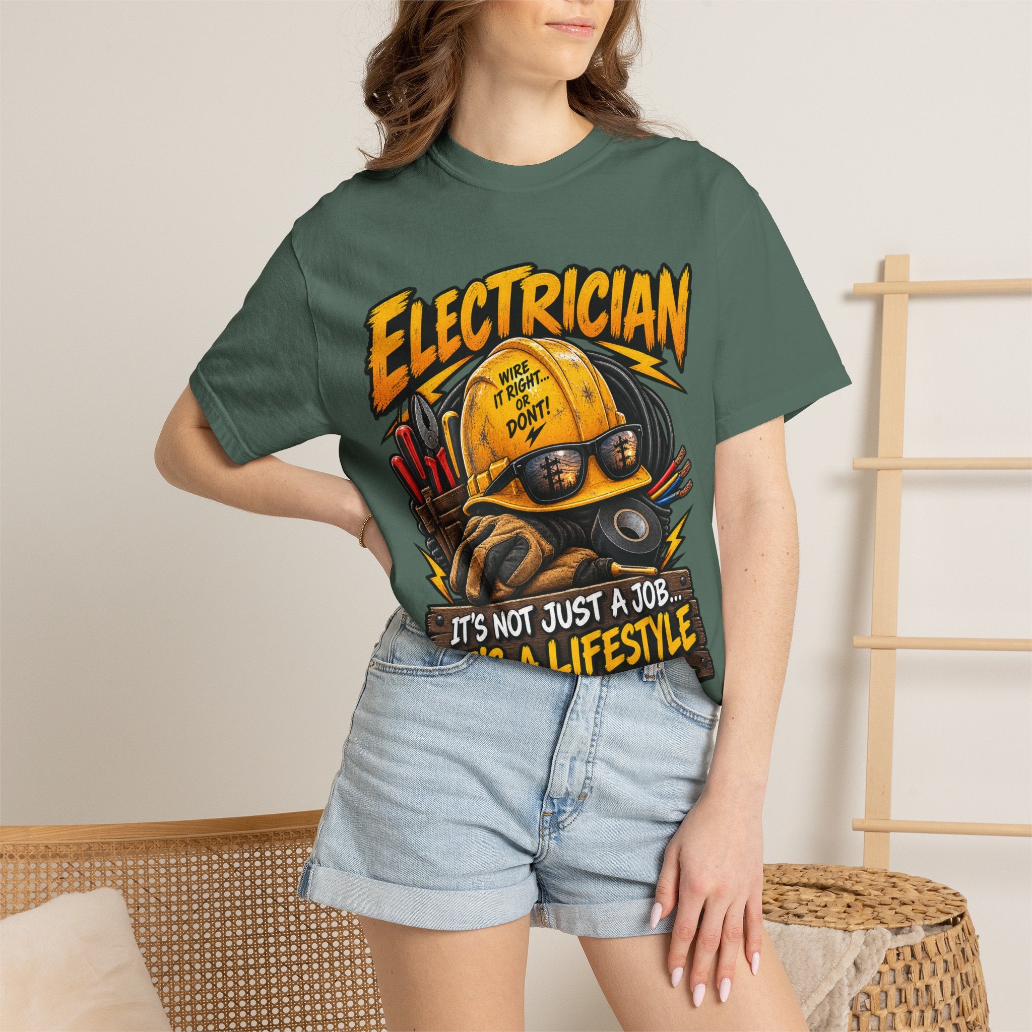 Electrician T-Shirt — "It's Not Just a Job... It's a Lifestyle" Graphic Tee