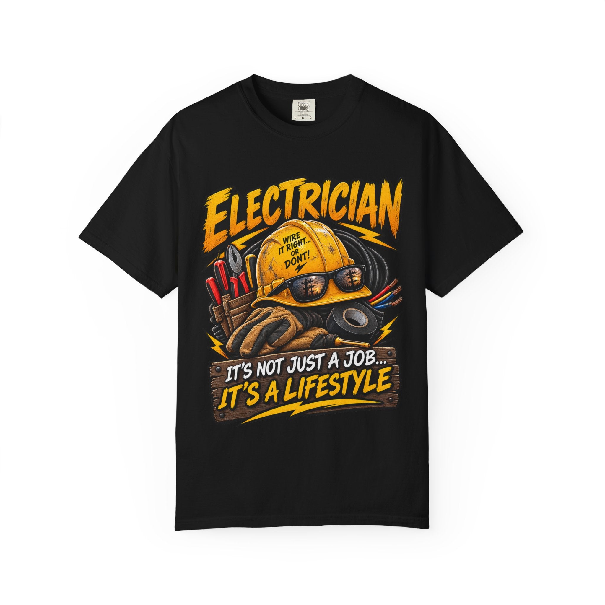Electrician T-Shirt — "It's Not Just a Job... It's a Lifestyle" Graphic Tee