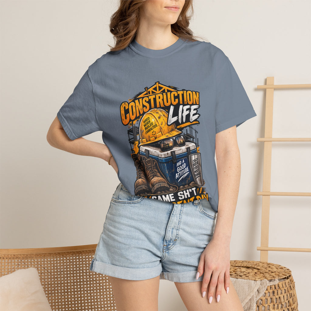 Construction Life T-Shirt — "Same Sh*t Different Day" Workwear Tee