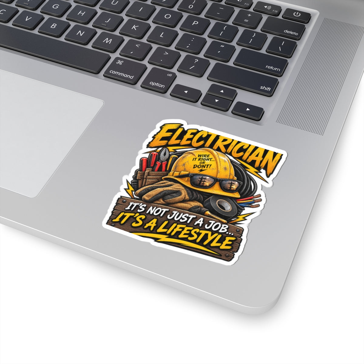 Electrician Sticker — "It's Not Just a Job… It's a Lifestyle" Kiss-Cut Decal