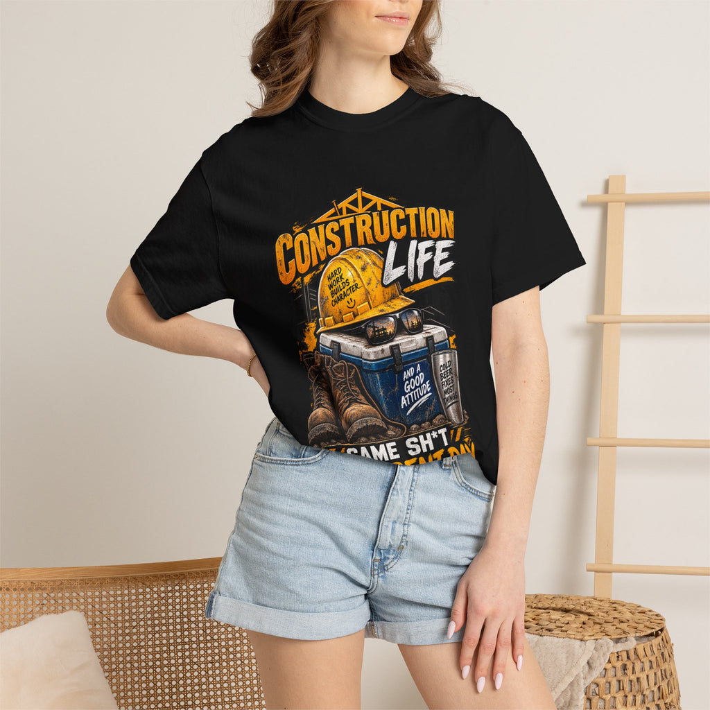 Construction Life T-Shirt — "Same Sh*t Different Day" Workwear Tee