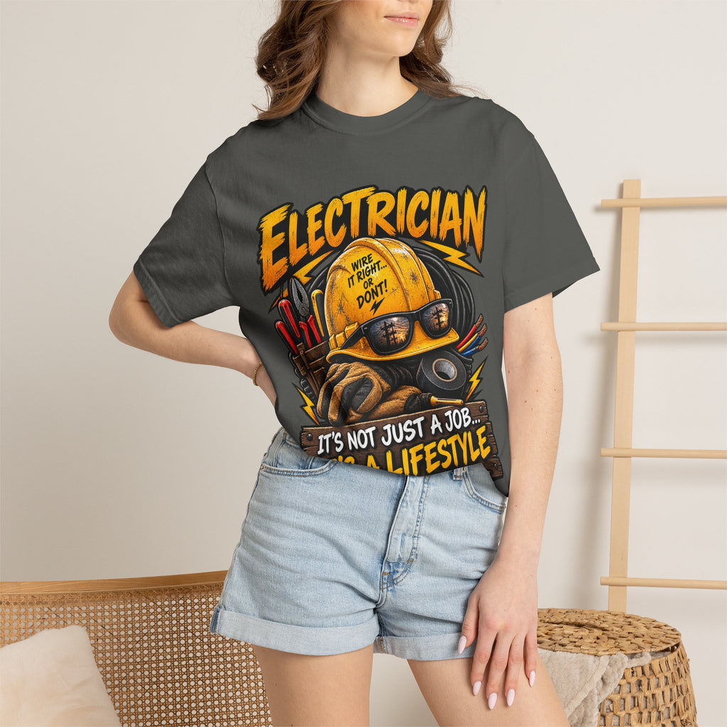Electrician T-Shirt — "It's Not Just a Job... It's a Lifestyle" Graphic Tee