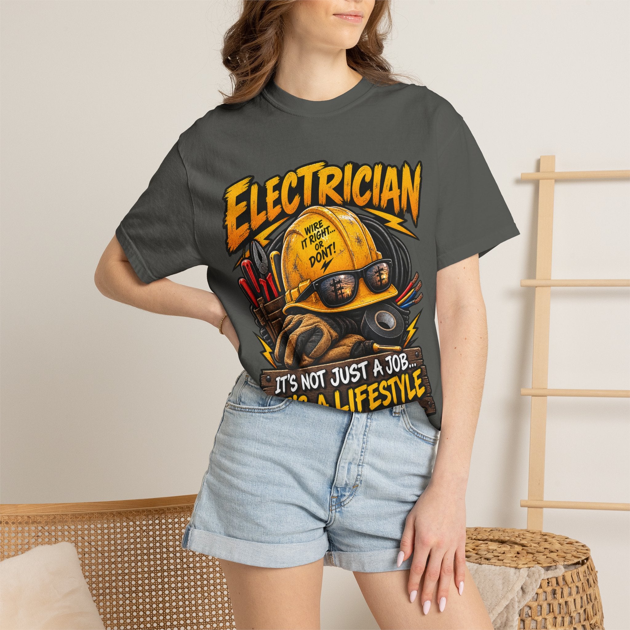 Electrician T-Shirt — "It's Not Just a Job... It's a Lifestyle" Graphic Tee