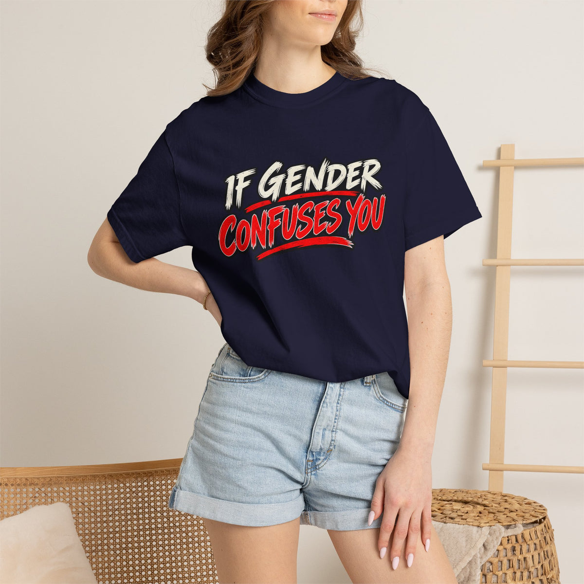 If Gender Confuses You / Try Milking a Bull — Graphic T-Shirt