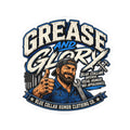Grease and Glory Sticker — Blue Collar Mechanic Kiss-Cut Vinyl Sticker