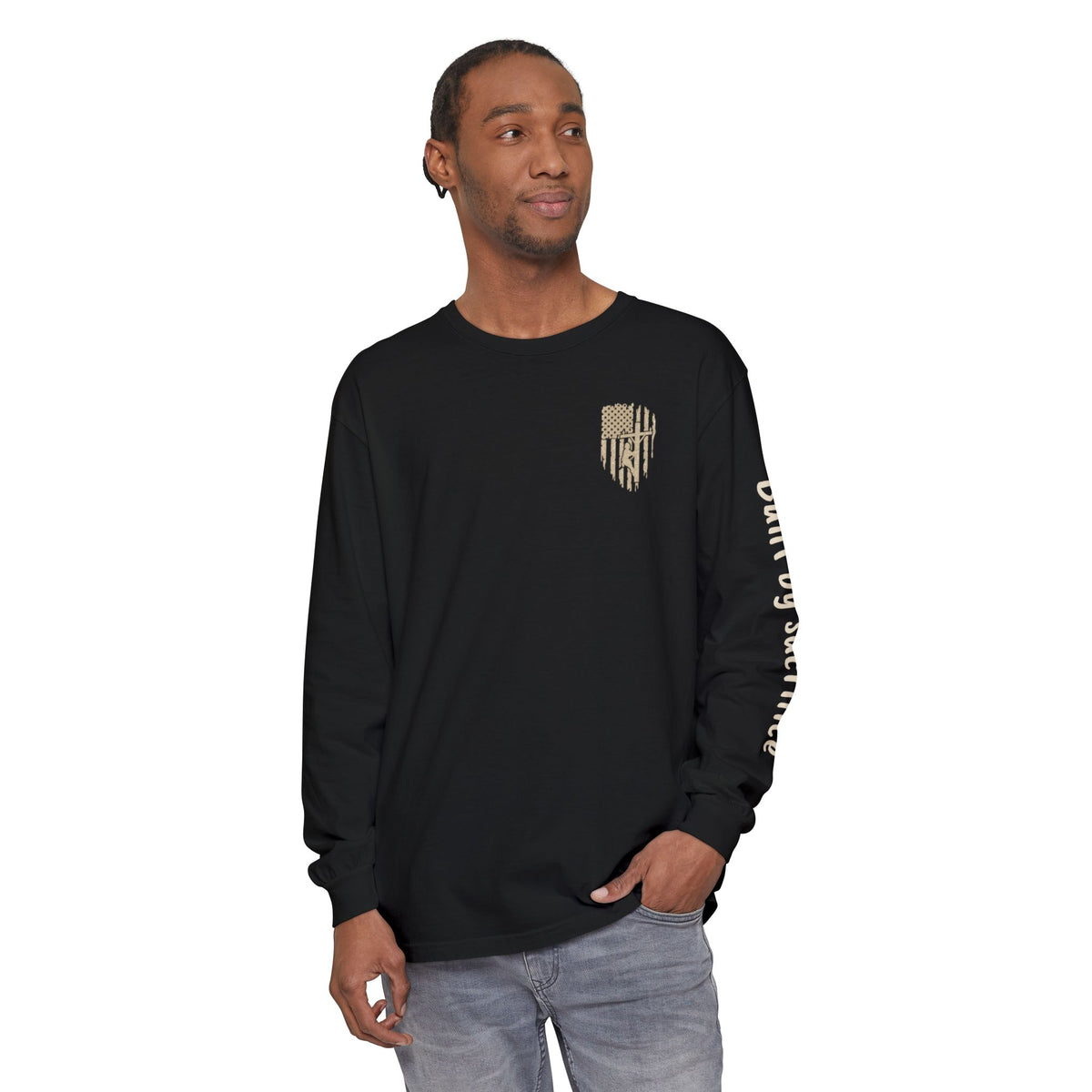 Lineman Long Sleeve T‑Shirt — "Because All Other Jobs Are Beneath Us" Graphic