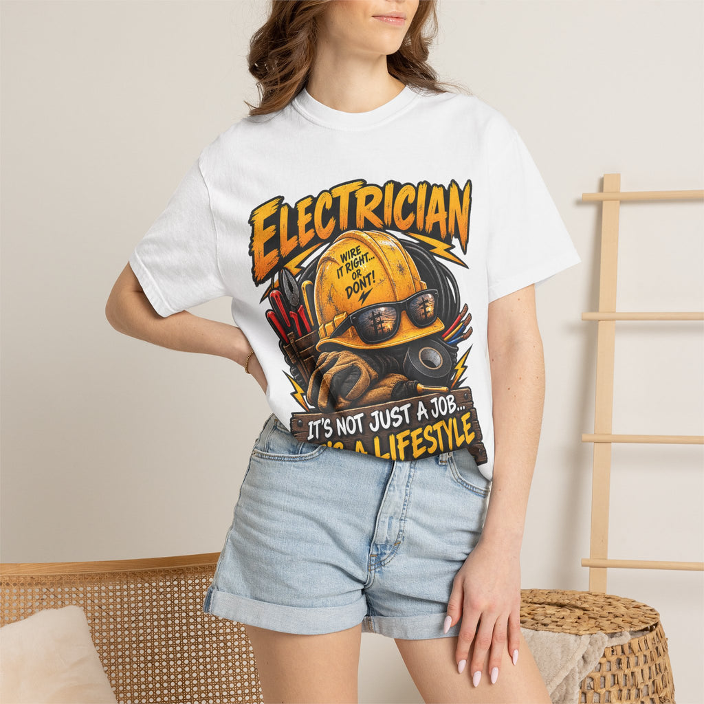 Electrician T-Shirt — "It's Not Just a Job... It's a Lifestyle" Graphic Tee
