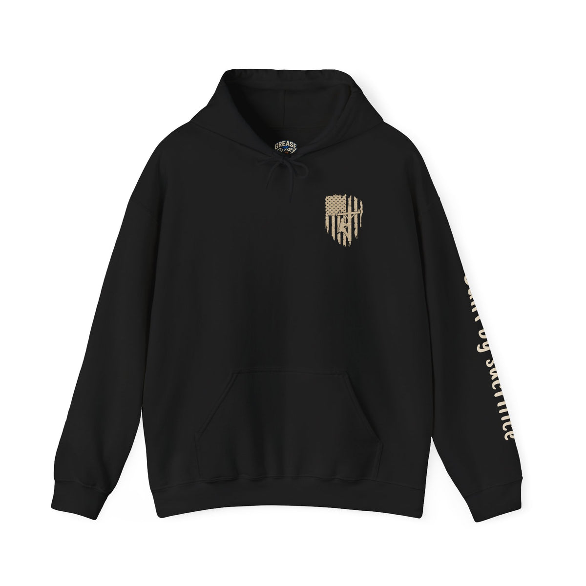 Lineman Hoodie - "Built By Sacrifice" Lineman Crew Graphic Pullover