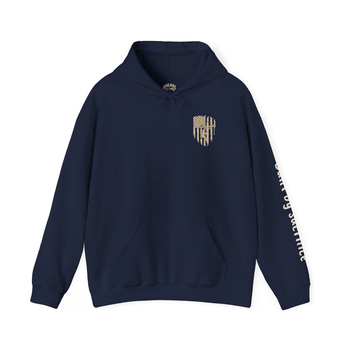 Lineman Hoodie - "Built By Sacrifice" Lineman Crew Graphic Pullover