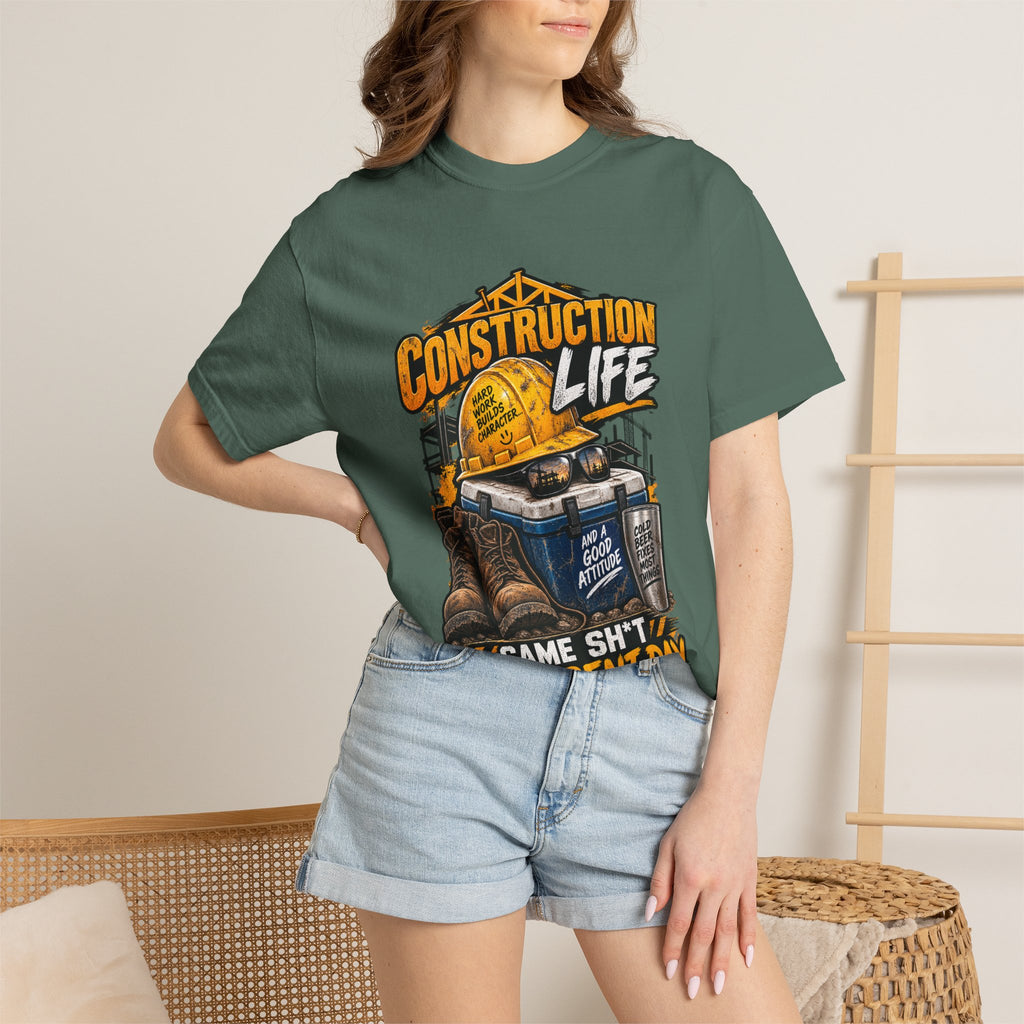 Construction Life T-Shirt — "Same Sh*t Different Day" Workwear Tee