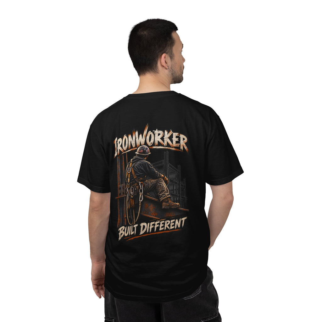 Ironworker T-Shirt – 'Built Different' Construction Crew Tee