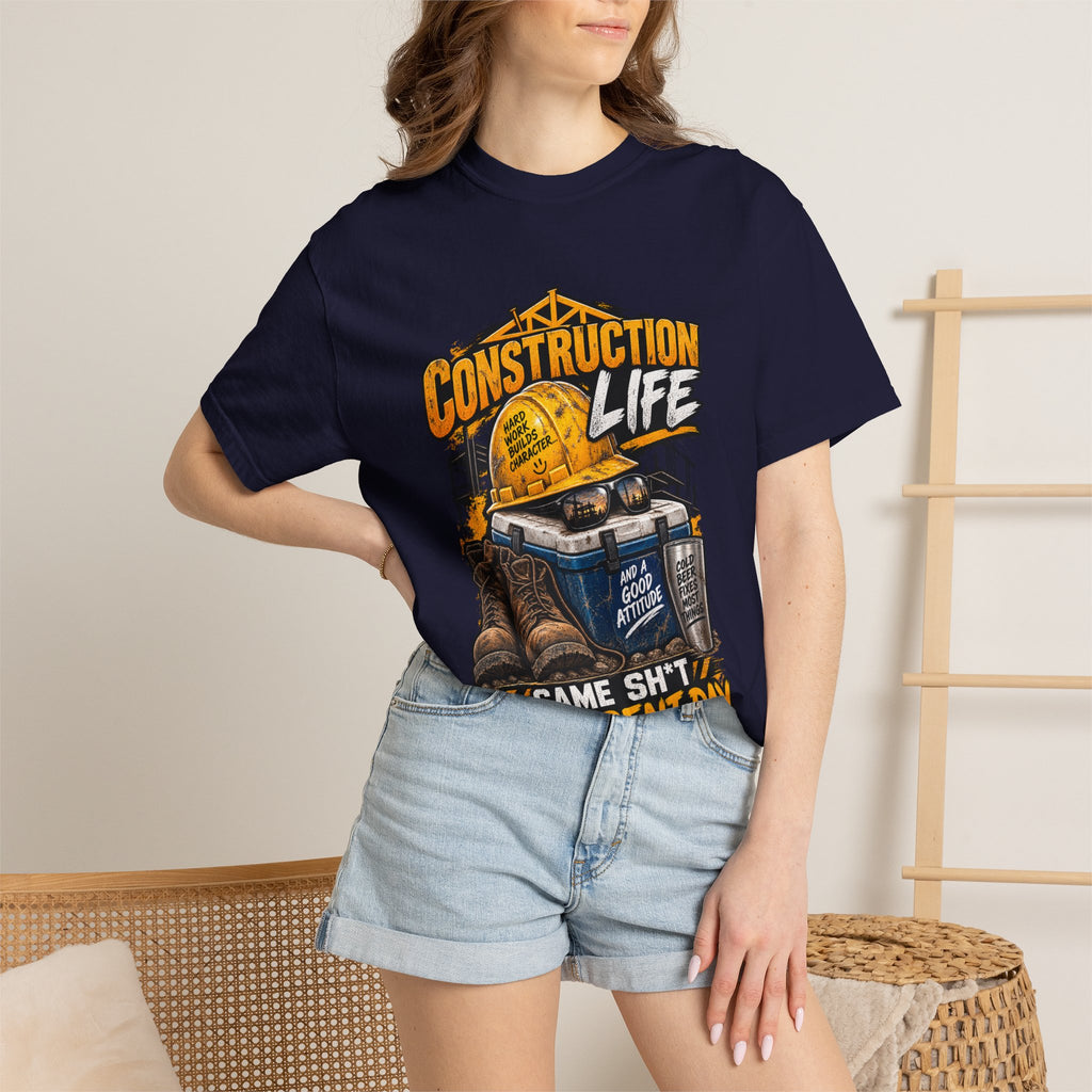 Construction Life T-Shirt — "Same Sh*t Different Day" Workwear Tee