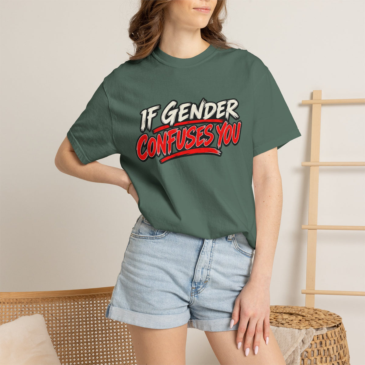 If Gender Confuses You / Try Milking a Bull — Graphic T-Shirt