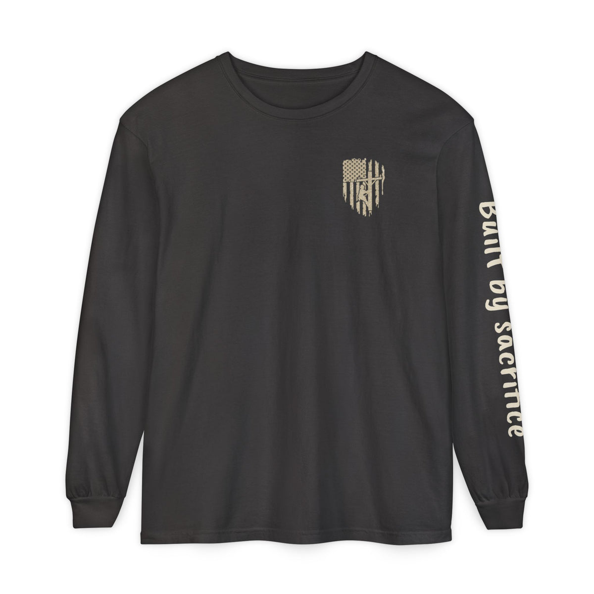 Lineman Long Sleeve T‑Shirt — "Because All Other Jobs Are Beneath Us" Graphic