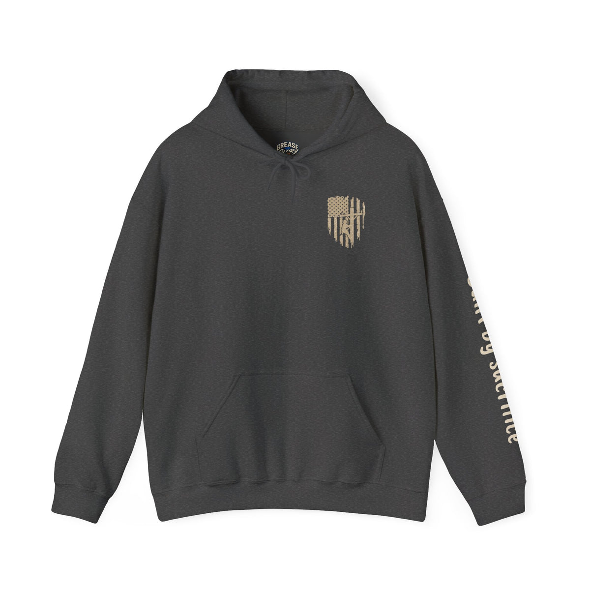 Lineman Hoodie - "Built By Sacrifice" Lineman Crew Graphic Pullover